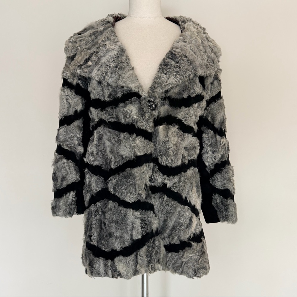 Lamb and Suede Coat